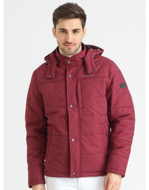 QUILTED PUFFER JACKET WITH FLEECE LINNING